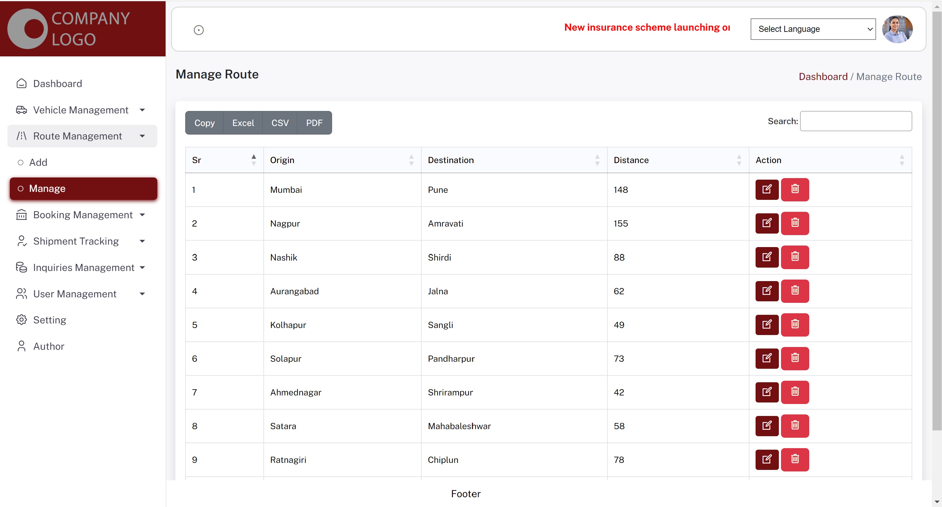  Best Transport Management System Project In Php